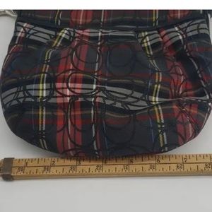 Authentic Coach vintage poppy tartan bag